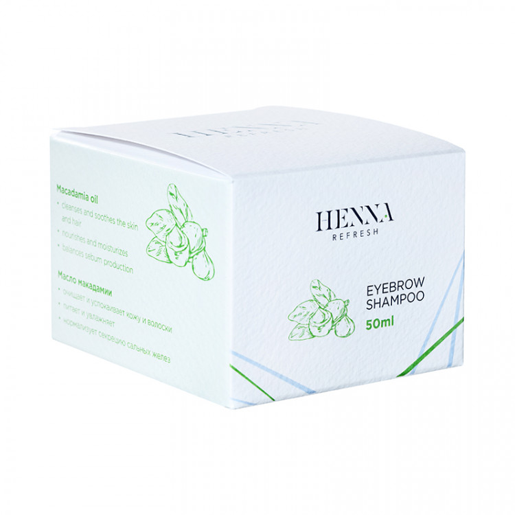Шампунь мягкий HENNA REFRESH c маслом Макадамии